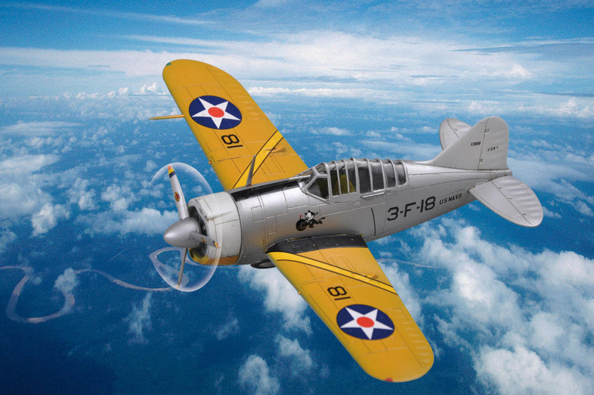 Hobby Boss 1/72 Hobby Boss US F2A Buffalo Easy Assembly Kit Plastic Model Kit