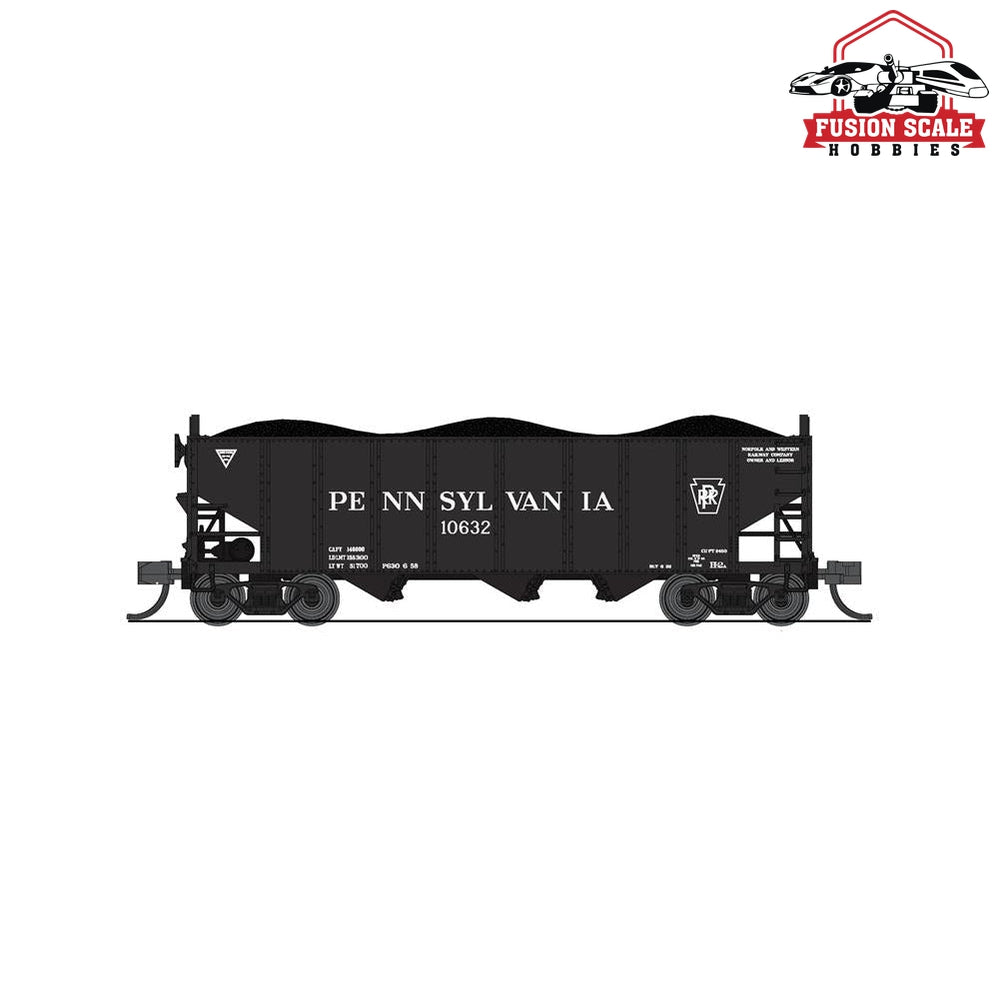 Broadway Limited N H2a 3-Bay Hopper 2pk B PRR