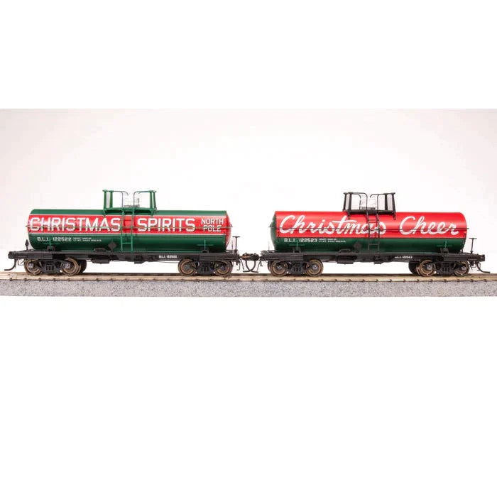 Broadway Limited HO 6000g Tank Car 2pk Christmas