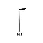 Plastruct Polystyrene Single Arm Boulevard Light (5 per pack)