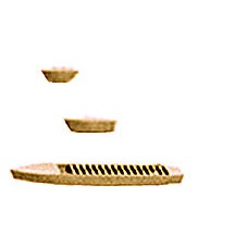 Plastruct Plastic Cargo Ship (5 per pack)