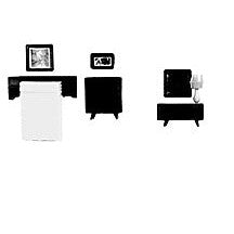 Plastruct O gauge Scale Multi Color Polyethylene Master Bedroom (8 per pack)