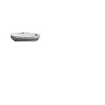 Plastruct O gauge White Polystyrene 21" Wall Sink (1 per pack)