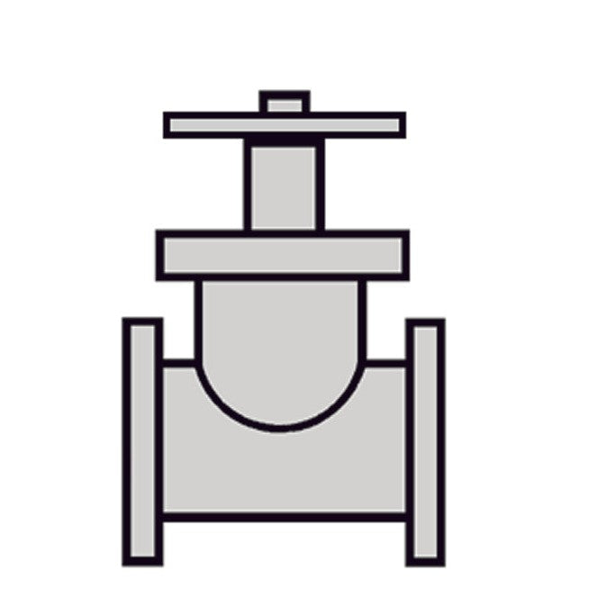 Plastruct 1/4" Gray Butyrate Saunders Valve for TB-8 (5 per pack)